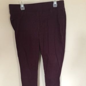 Old Navy Rockstar Mid-Rise Eggplant Jeggings
